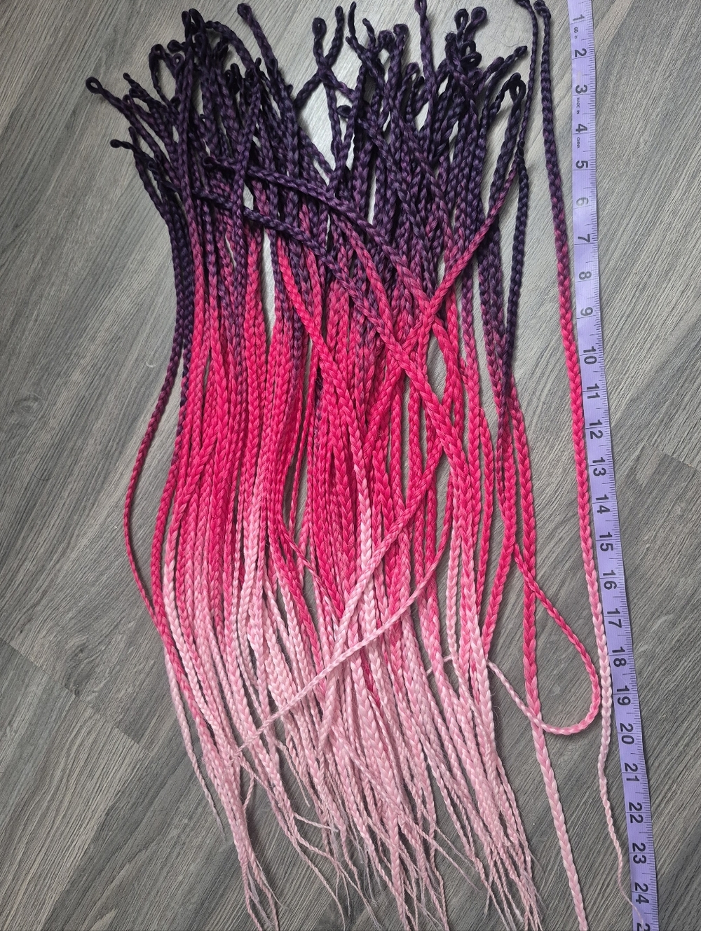 64 Single Ended Synthetic Ombre Dreadlocks Hair Extensions Festival Rave - Picture 6 of 8